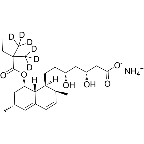 Simvastatin acid-d6 ammonium (Tenivastatin-d6 (ammonium))